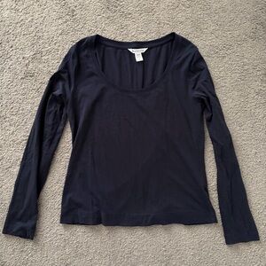 Athleta Women's Navy Blue Long Sleeve Top